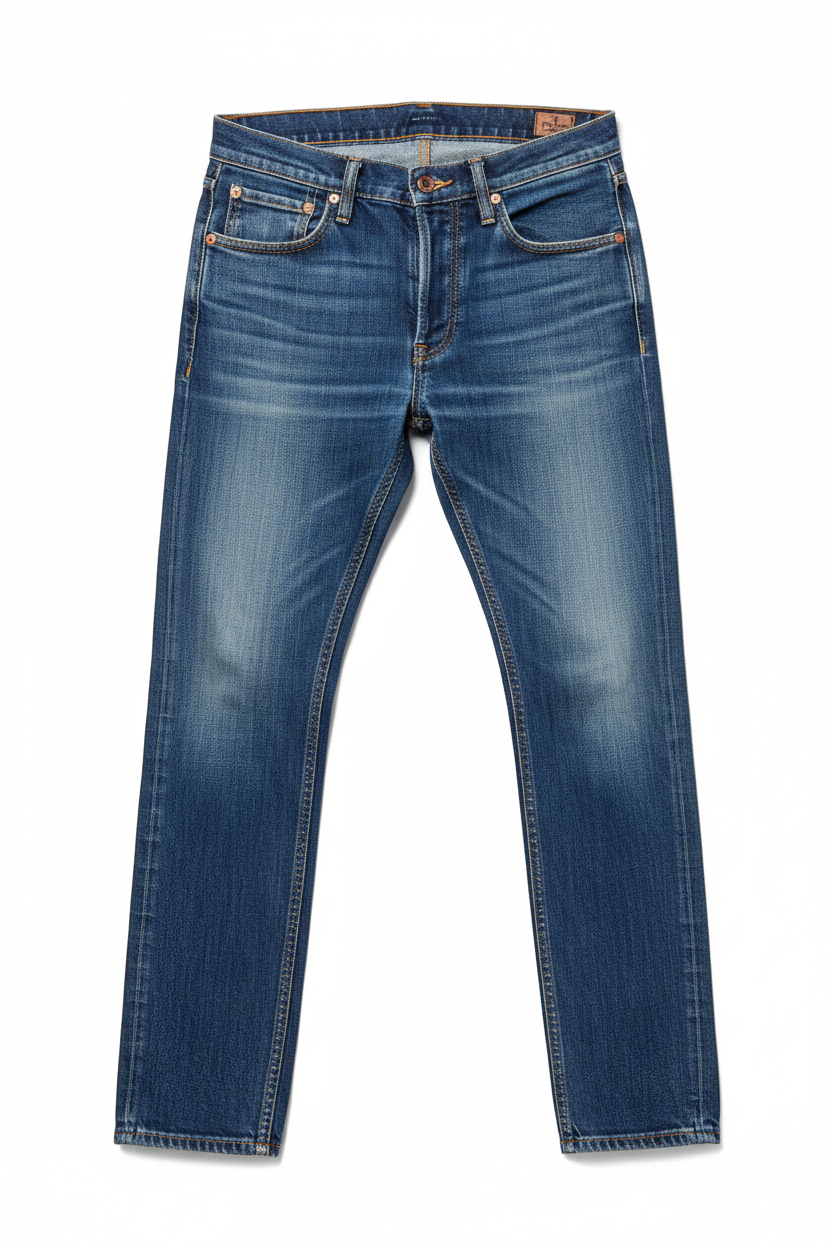 Classic blue jean trousers